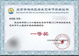 “海淀区艺术节”收获满满