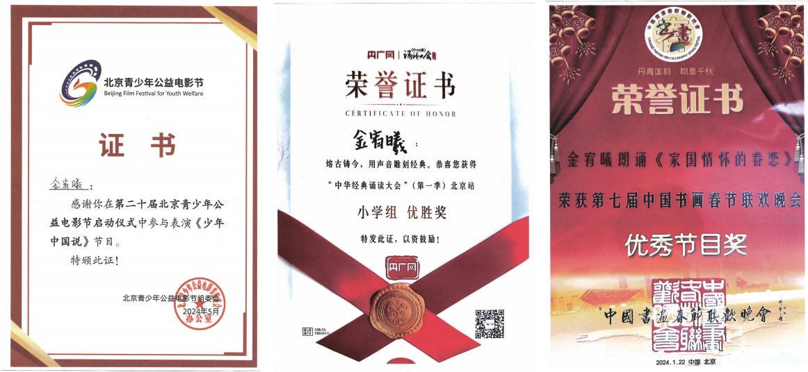 学员荣誉证书